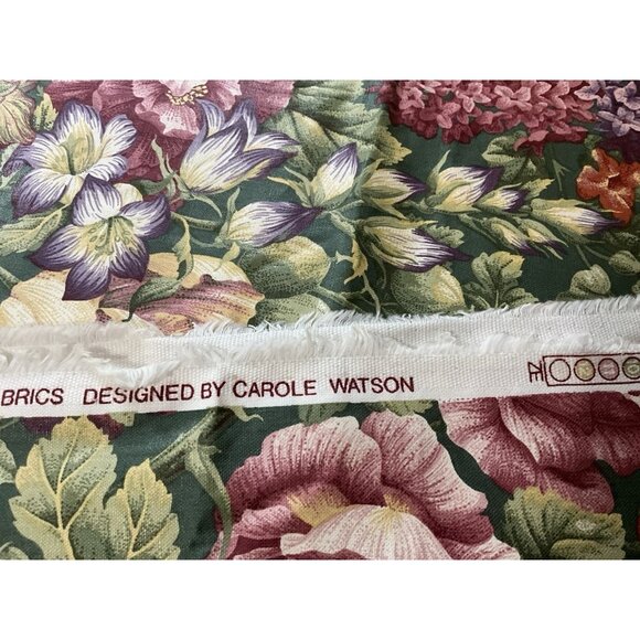 Kaufmann Floral Cotton Home Decor Fabric Design by Carole Watson 2.25 Yards - Picture 10 of 15